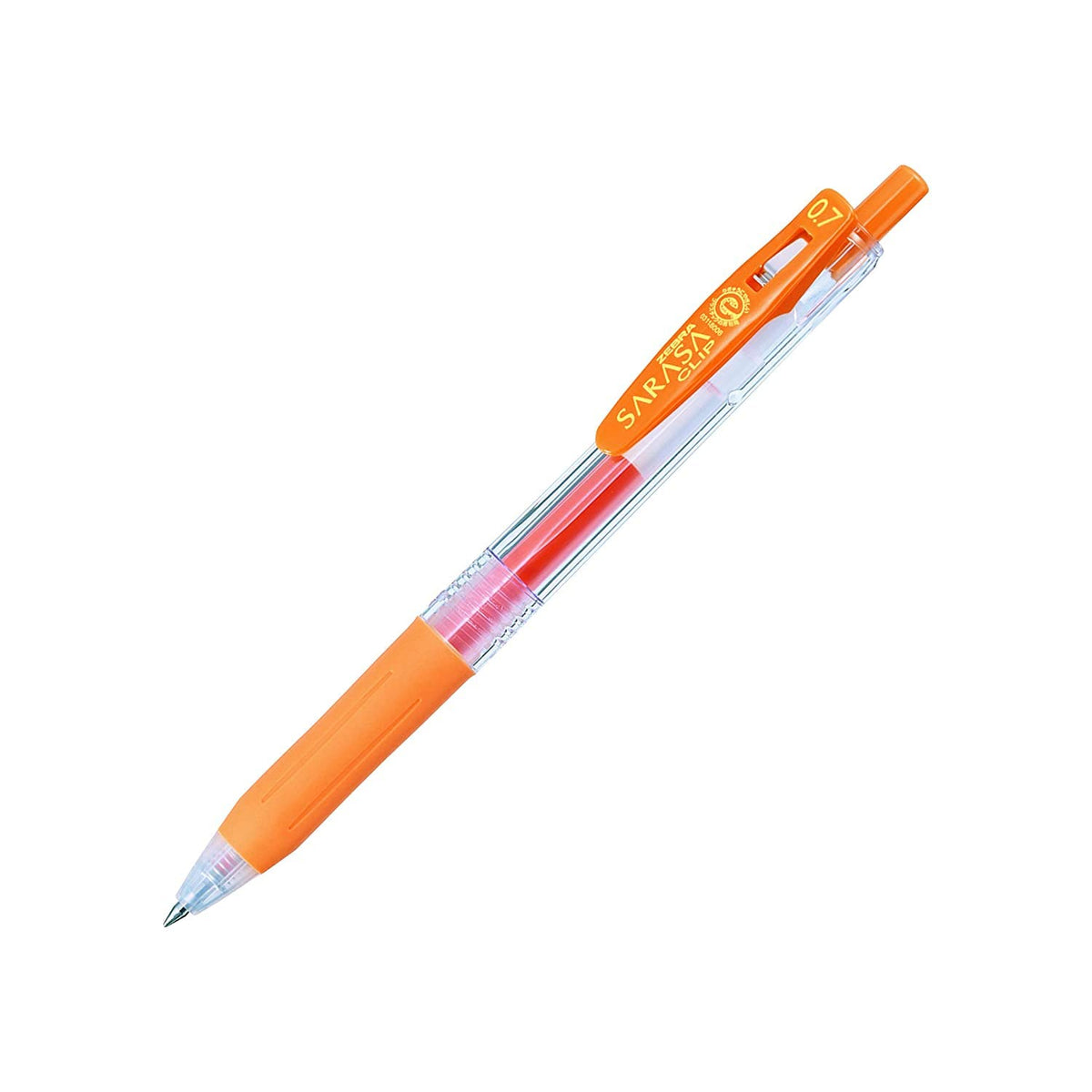 Zebra Sarasa Clip Pen 0.7 mm, Orange (JJB15-OR)