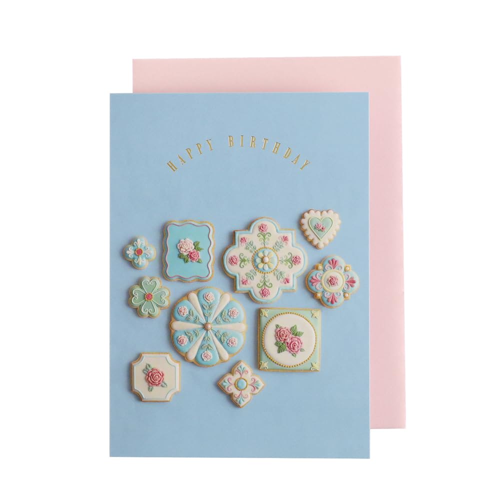 KUNIKA x GreenFlash Birthday Card, Blue KG-011