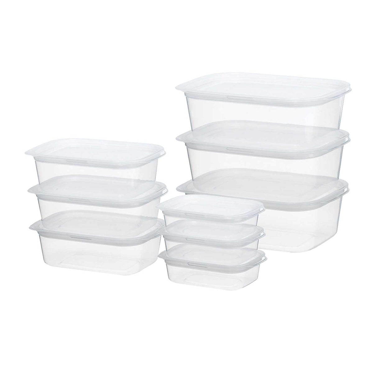 Inomata Chemical Easy Pack Square 9 Pack Clear White