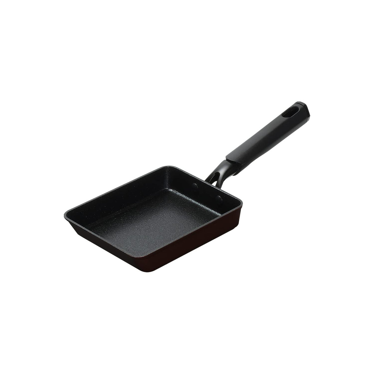 Pearl Metal Triple G HB-6757 Egg Grill, 5.1 x 7.1 inches (13 x 18 cm), Mega Stone Coating, Edged, Hex Handle, For Gas Stoves