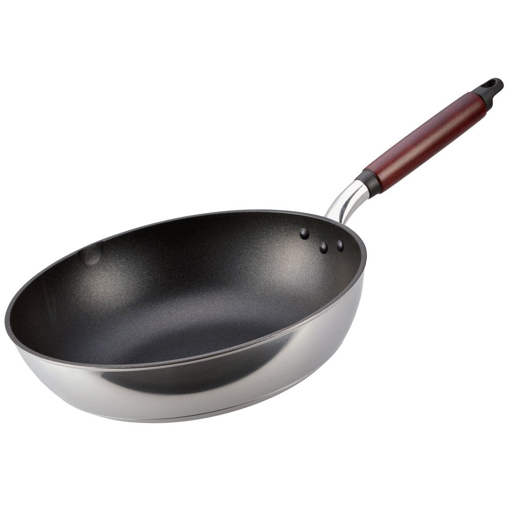 Hokuriku Alumi Pot, 11.8 inches (30 cm), For Gas Fire, Lightweight, Cast Style Light, Teflon Treatment, Made in Japan