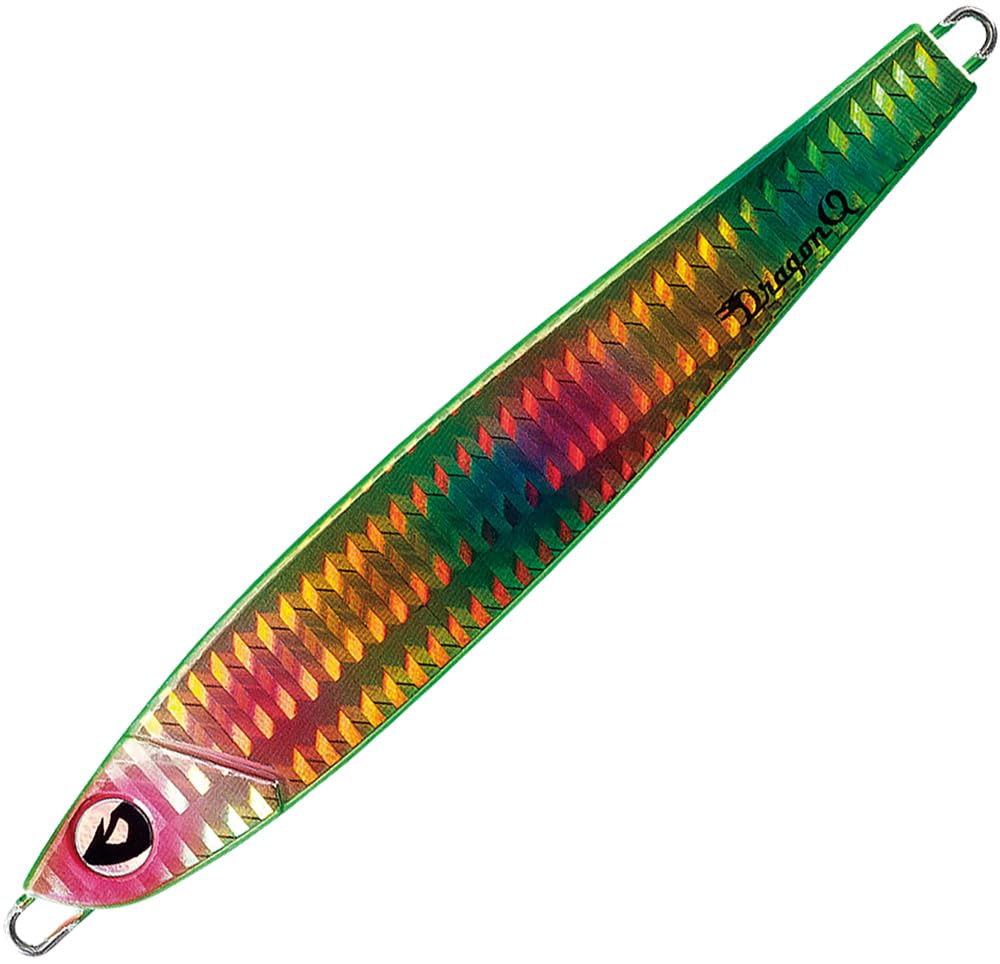 ValleyHill 43685 Egi Dragon Q Metal Flat 3.2 oz (90 g) #2 Lime Chart Parrot