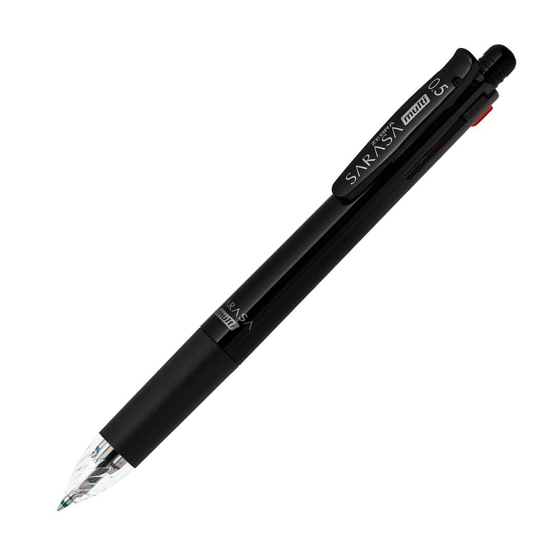 ZEBRA P-J4SA11-BK Multi-functional Pen, 4 Colors + Sharp, Sarasa Multi, 0.5, Black
