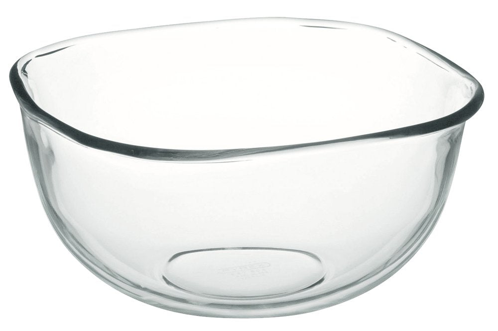 iwaki KBC337 Heat Resistant Glass Bowl, Square Shape, Outer Diameter 9.1 x 9.1 inches (23 x 23 cm), 3.3L
