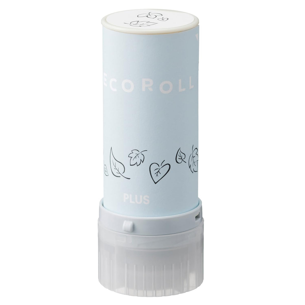 Plus Roller Stamp Deco Roll 0.4 inch (11 mm) Wide Leaf Black IS-611DR 40-196