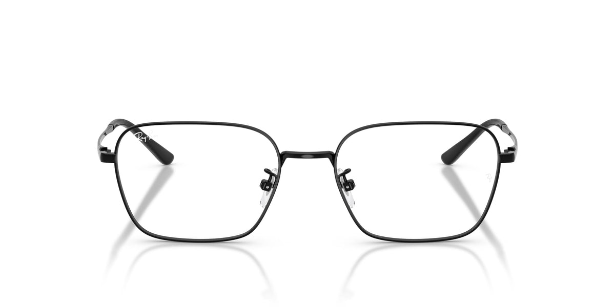 Ray-Ban RX8784D Square Prescription Eyewear Frames, Black/Demo Lens, 54 mm