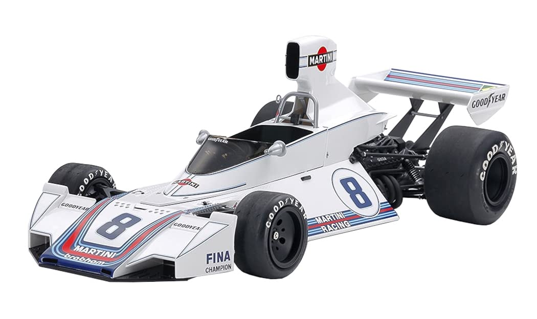 TAMIYA 12042 1:12 Martini Brabham BT44B ´75 m Photoä. Faithful Replica, Model Building, Plastic Kit, Crafts, Hobby, Gluing, Model Kit, Assembly, Unpainted, Grey