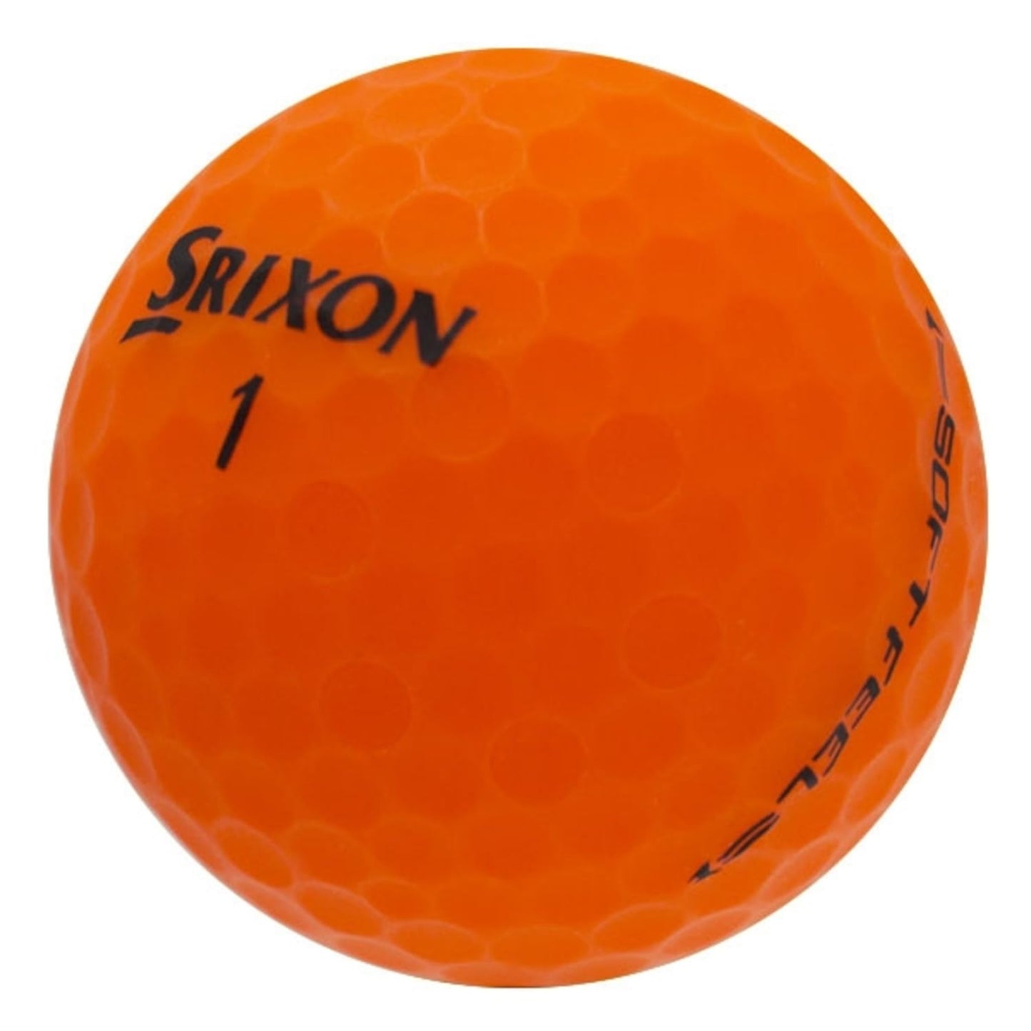 LostGolfBalls - 12 Matte Orange Srixon Soft Feel Golf Balls in Mint Condition, Recycled Used Golf Balls, AAAAA Quality Quality, Orange