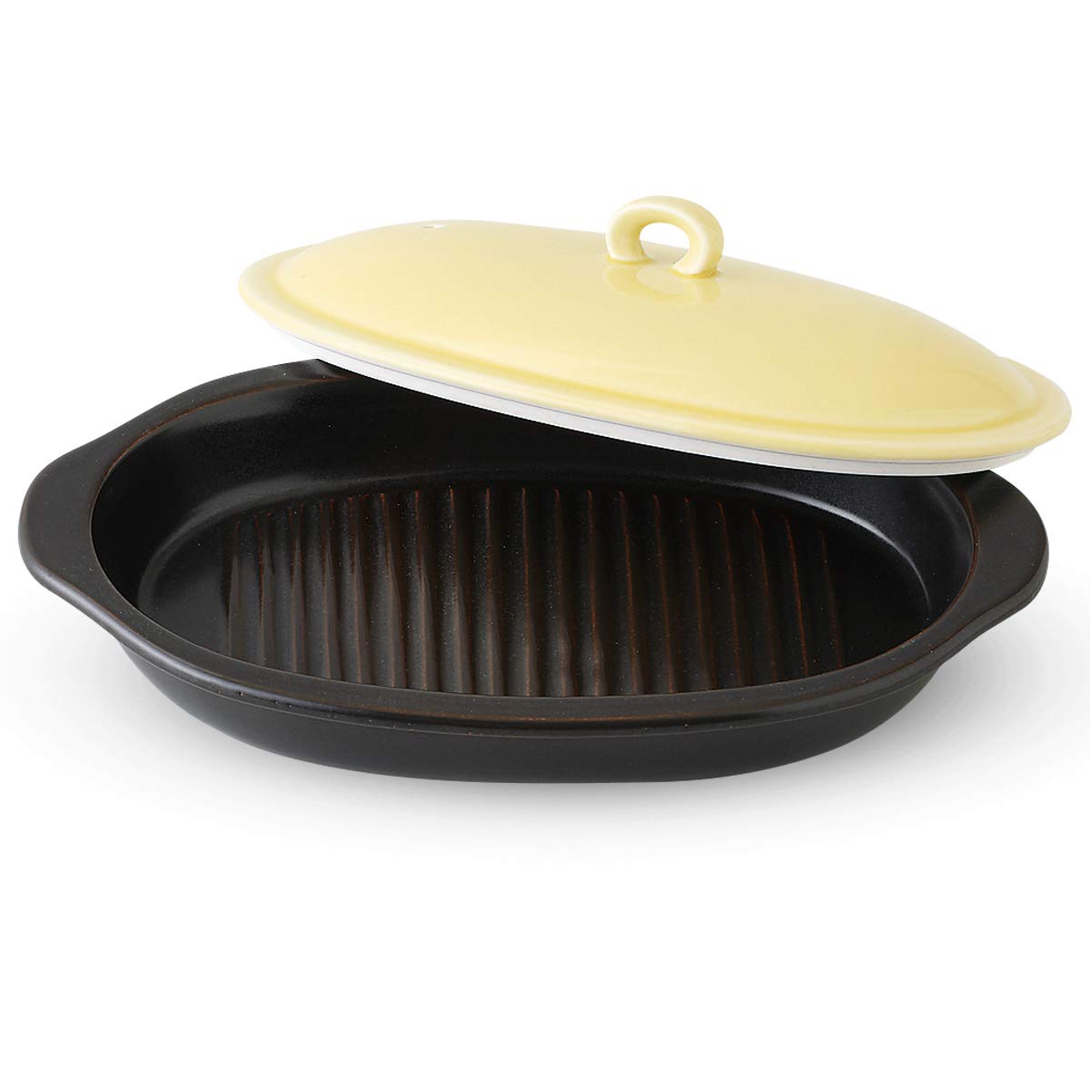 Challenge Roasting Kun (Oval) 757566 (Light Yellow) 3239-067 14x22.5x6.5cm