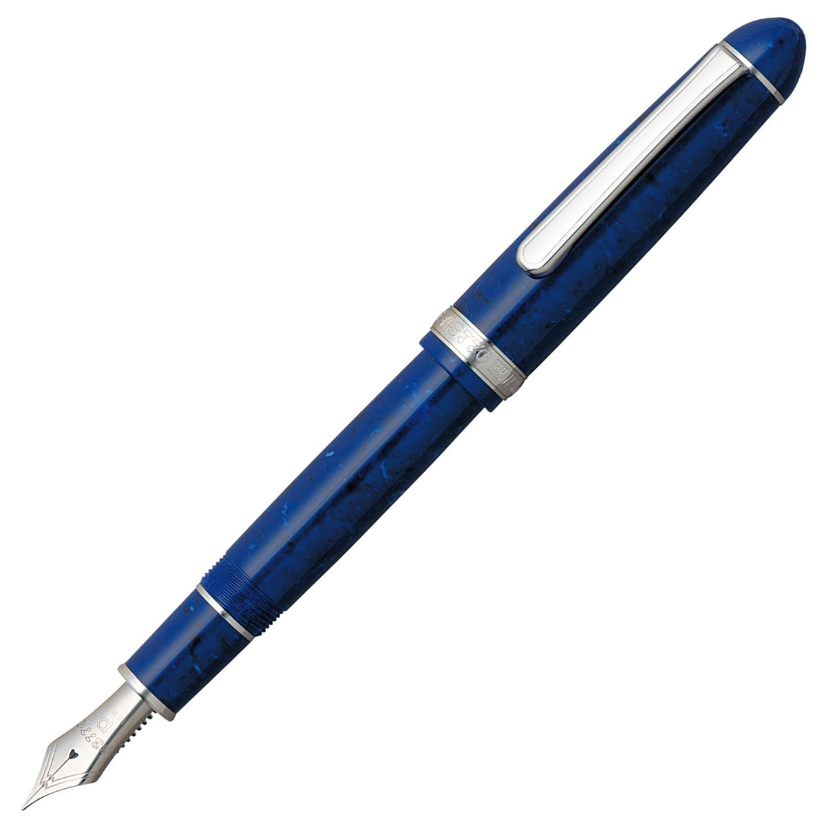 Platinum PTB-35000#50-3 Fountain Pen, Celluloid, Medium Point, Midnight Ocean