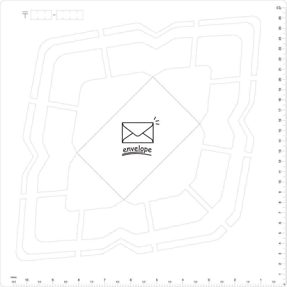 Kuretake Handmade Envelope Template (Western Version)