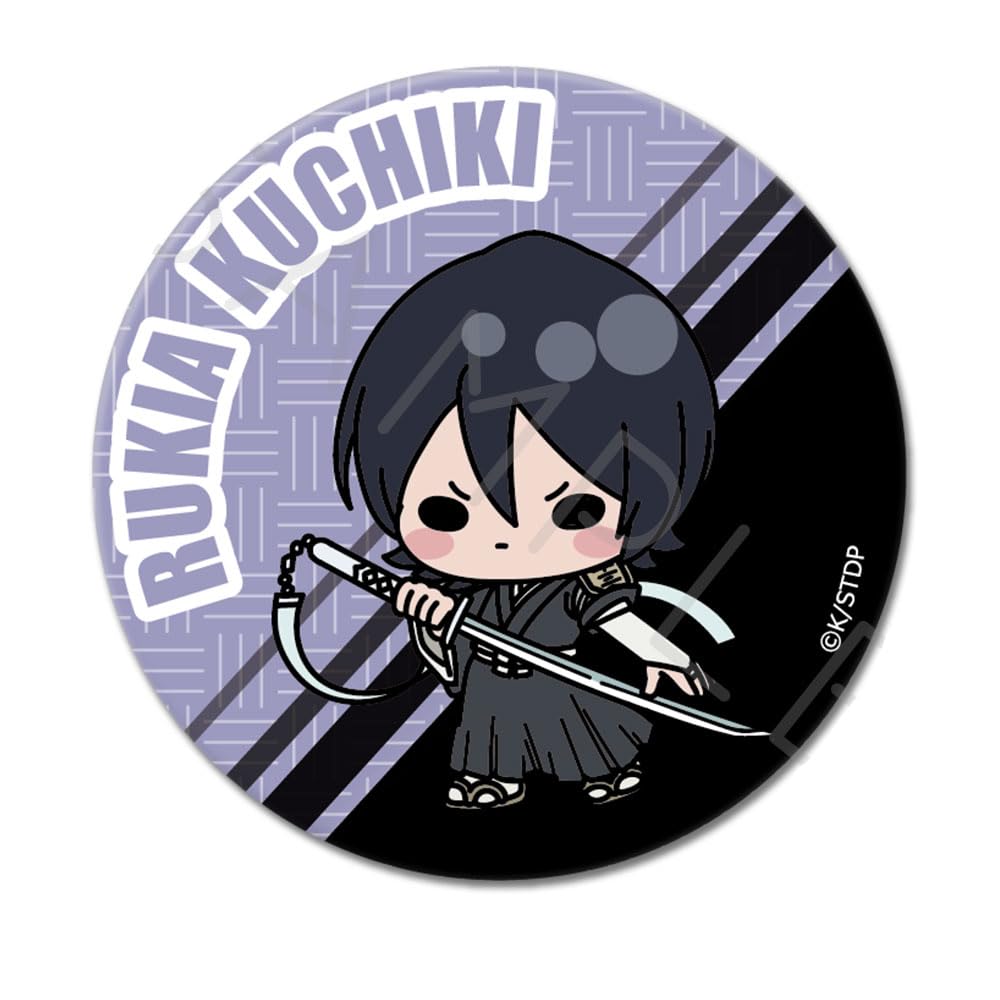 TV Anime Bleach Millennium Blood Battle B (Lukia Tokoki) Round Tin Badge 2.2 inches (57 mm)