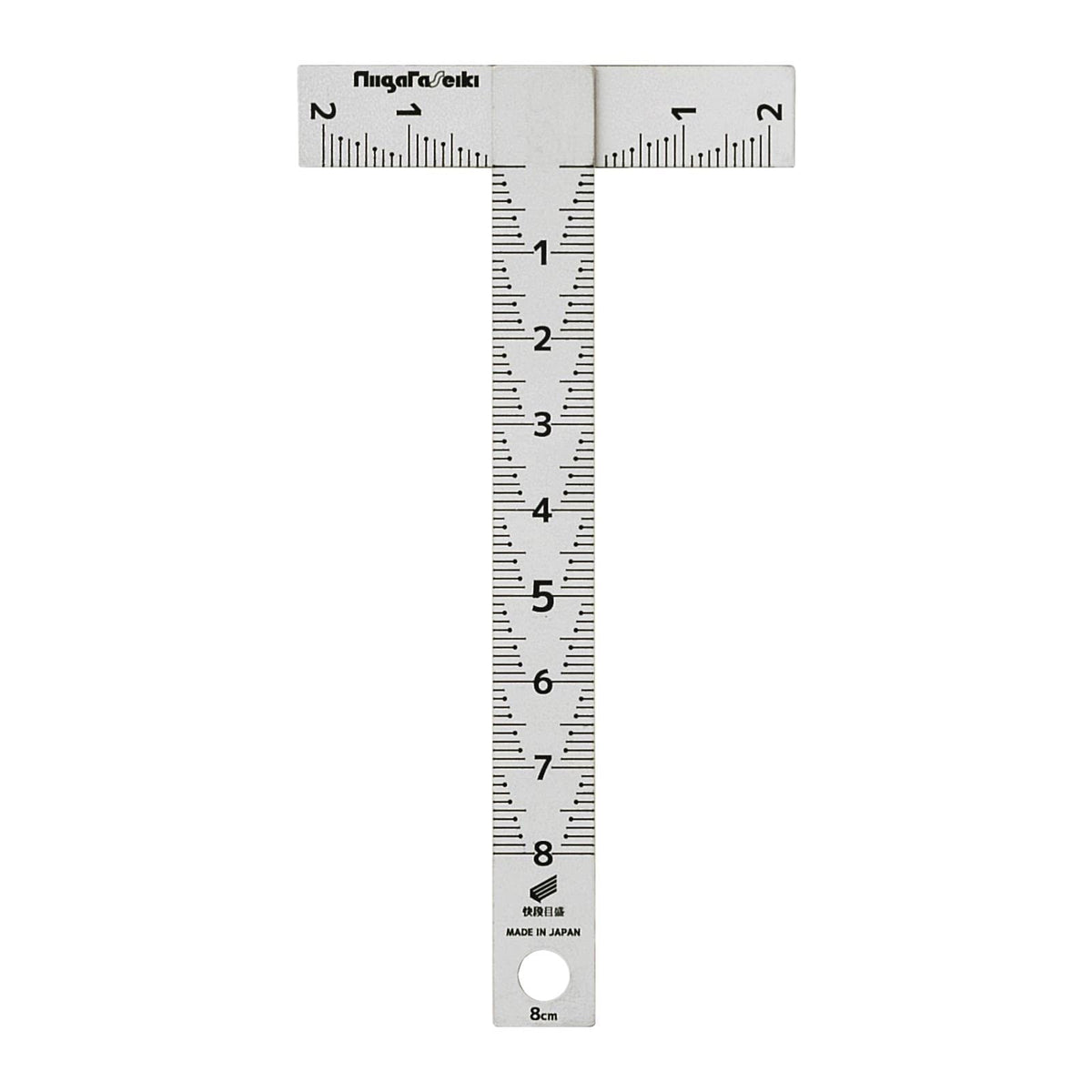 Niigata Seiki SK T-Shaped Ruler, Easy Level Scale, 3.1 inches (80 mm) T-08KD