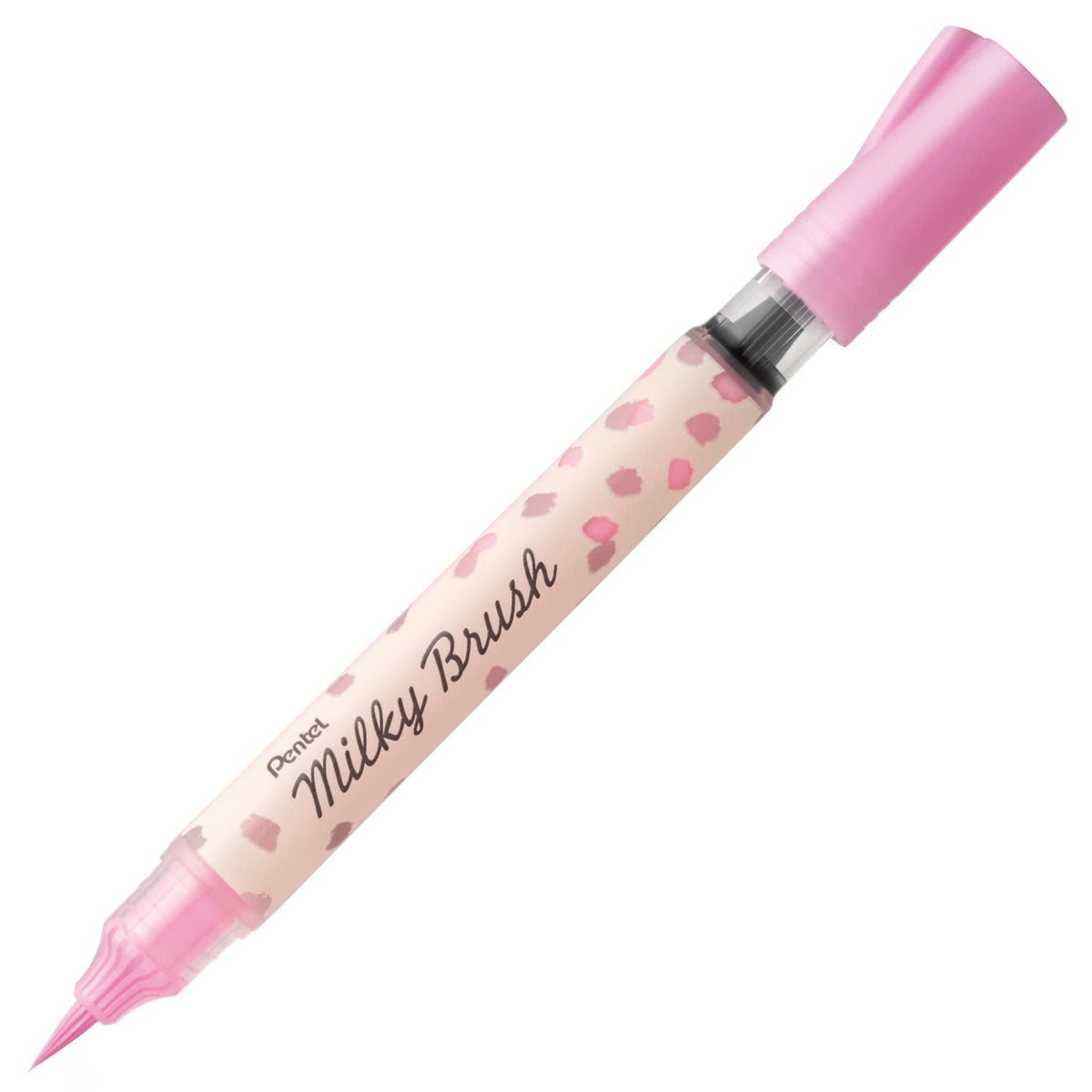 Pentel XGFH-PP Milky Brush Colored Brush Pen, Pastel Pink