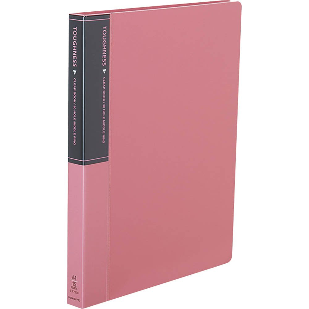 A4 peach Kokuyo S & T clear book toughness middle ring (japan import)