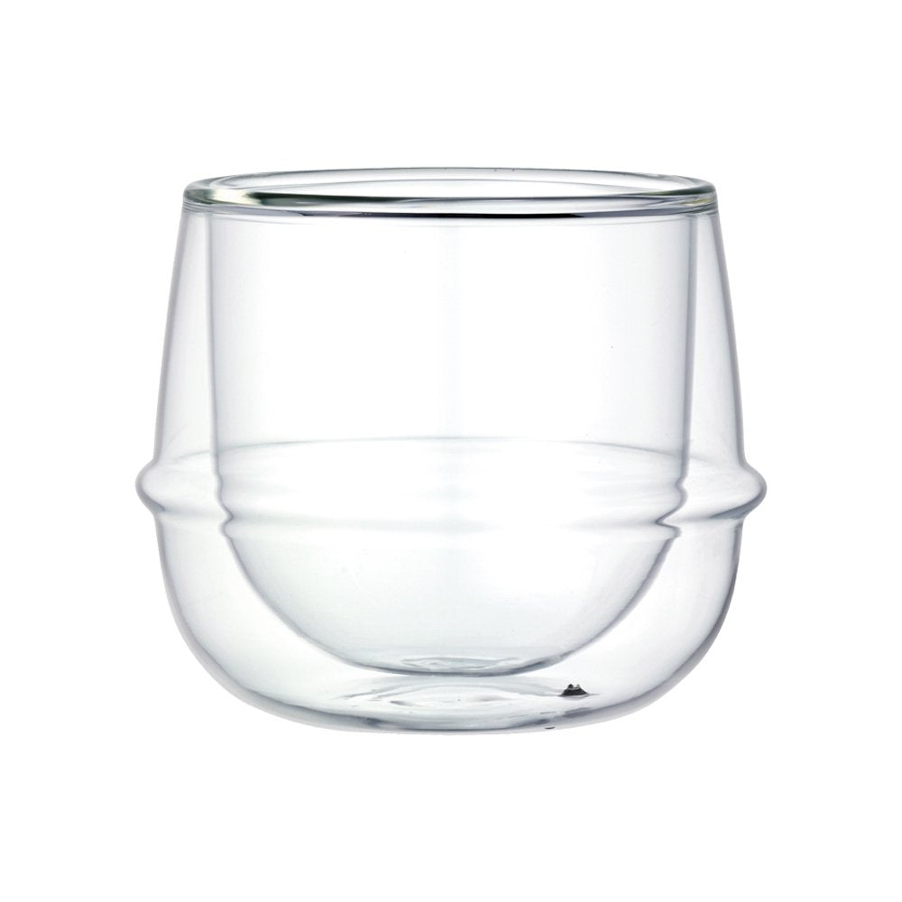 KINTO 23108 KRONOS Double Wall Wine Glass, 8.5 fl oz (250 ml), Heat Resistant Glass, Microwave and Dishwasher Safe, Gift, Present