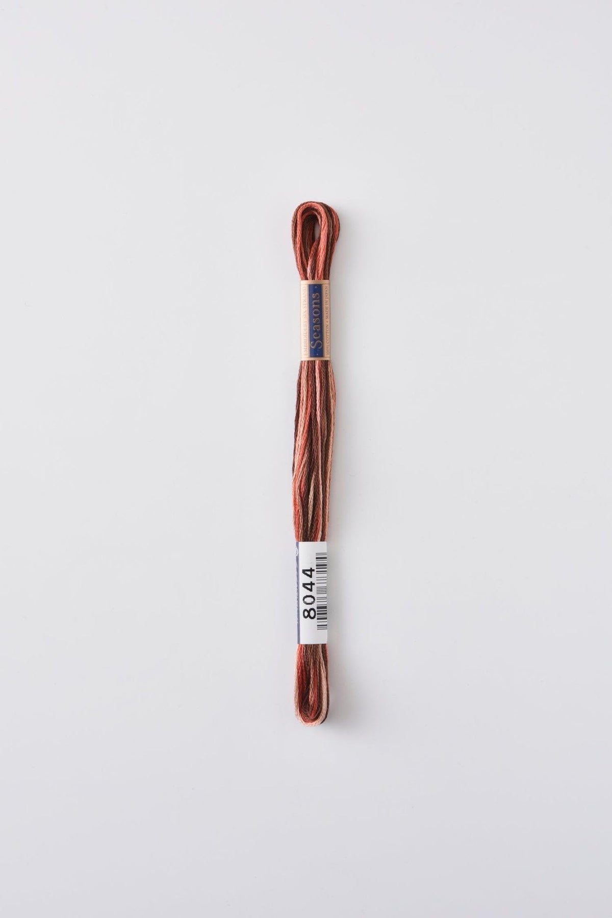 Lecien Japan SE80-8044 Cosmo Seasons Variegated Embroidery Floss, Browns/Rusts