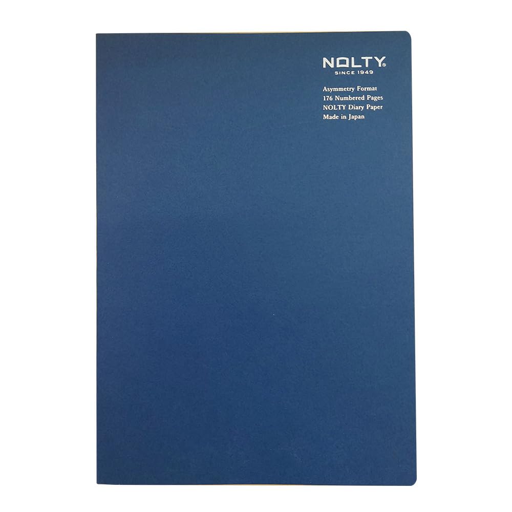 日本能率協会マネジメントセンター Nolty NTBNT1107 Nolty Notebook, A5, Asymmetric, 0.24 inch (6.0 mm) Ruled, Dot Square, Navy