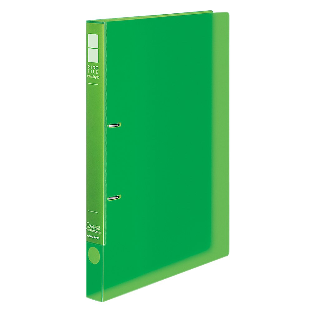 Kokuyo ring file Slim 2 hole A4 180-sheet Light Green off -URFC420LG