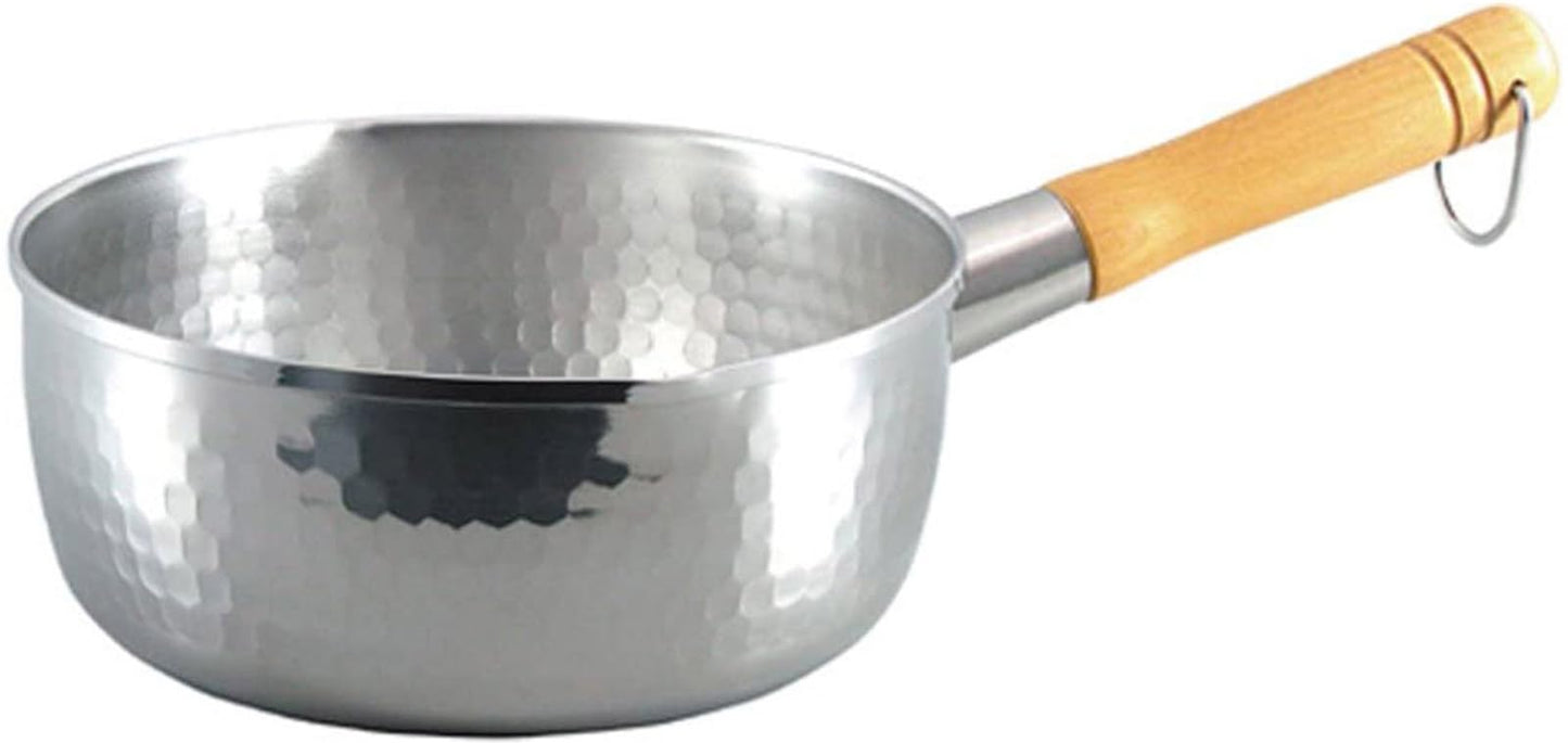 Shimomura Planning 34053 Yukihira Pot 7.9 inches (20 cm), Professional Model, Hammered, Induction Compatible, Made in Japan