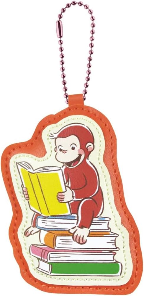 Tee's Factory OG-5541463BK Curious George Name Holder Mascot, Book, H 3.3 x W 2.6 x D 0.2 inches (8.3 x 6.5 x 0.4 cm)