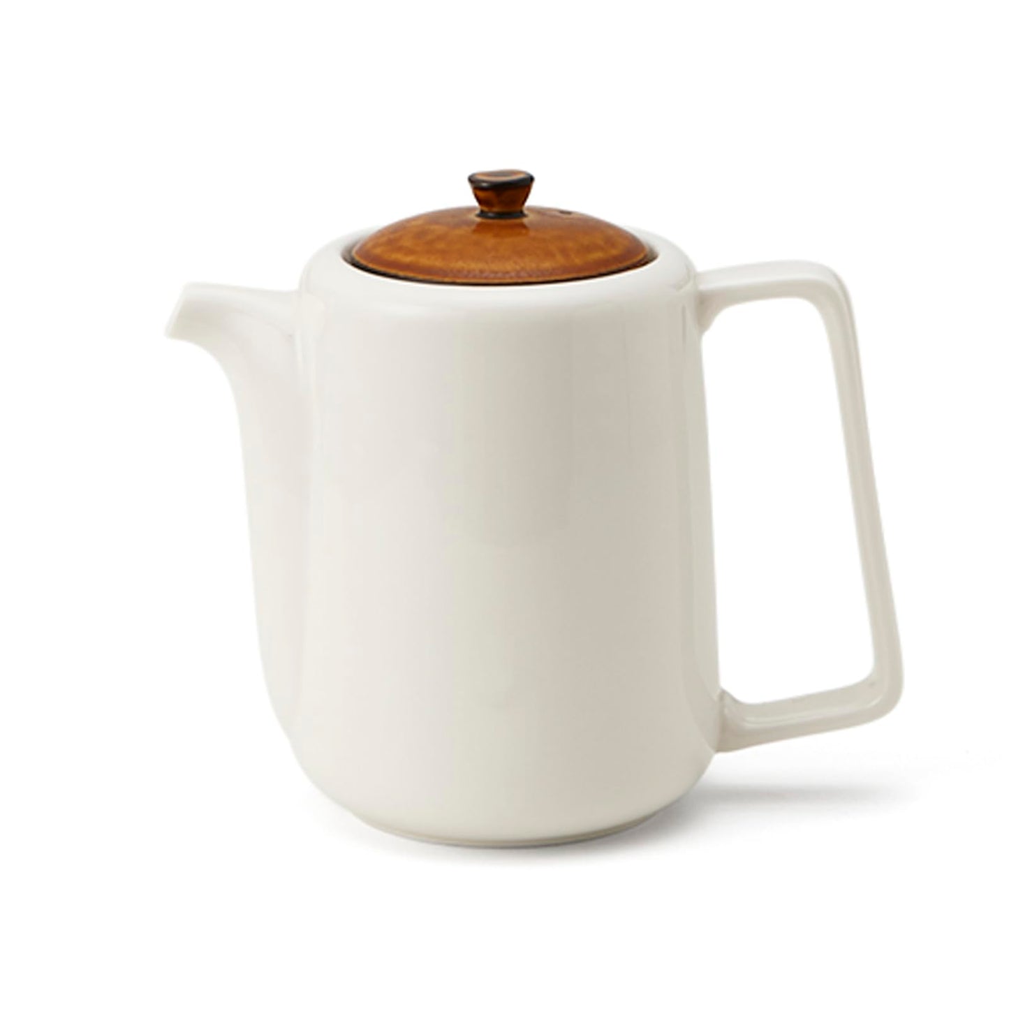 Mino Ware 55-053-225 Miyama Deep Mountain Pot, Teapot, Large, Stainless Steel Tea Strainer, Capacity: Approx. 15.9 fl oz (450 ml), Microwave and Dishwasher Safe, Biko, Caramel Brown, Made in Japan