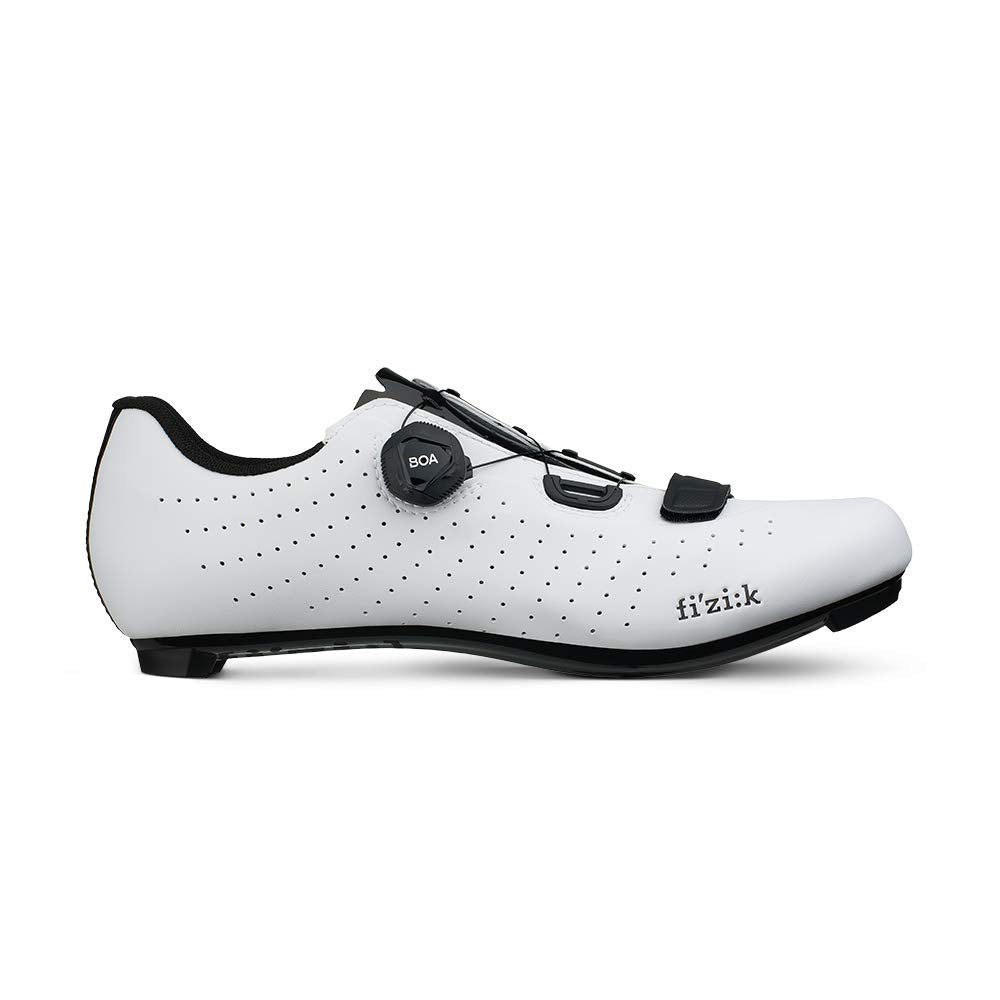 Fizik mens Tempo Overcurve Cycling Shoe, White Black, 11 US