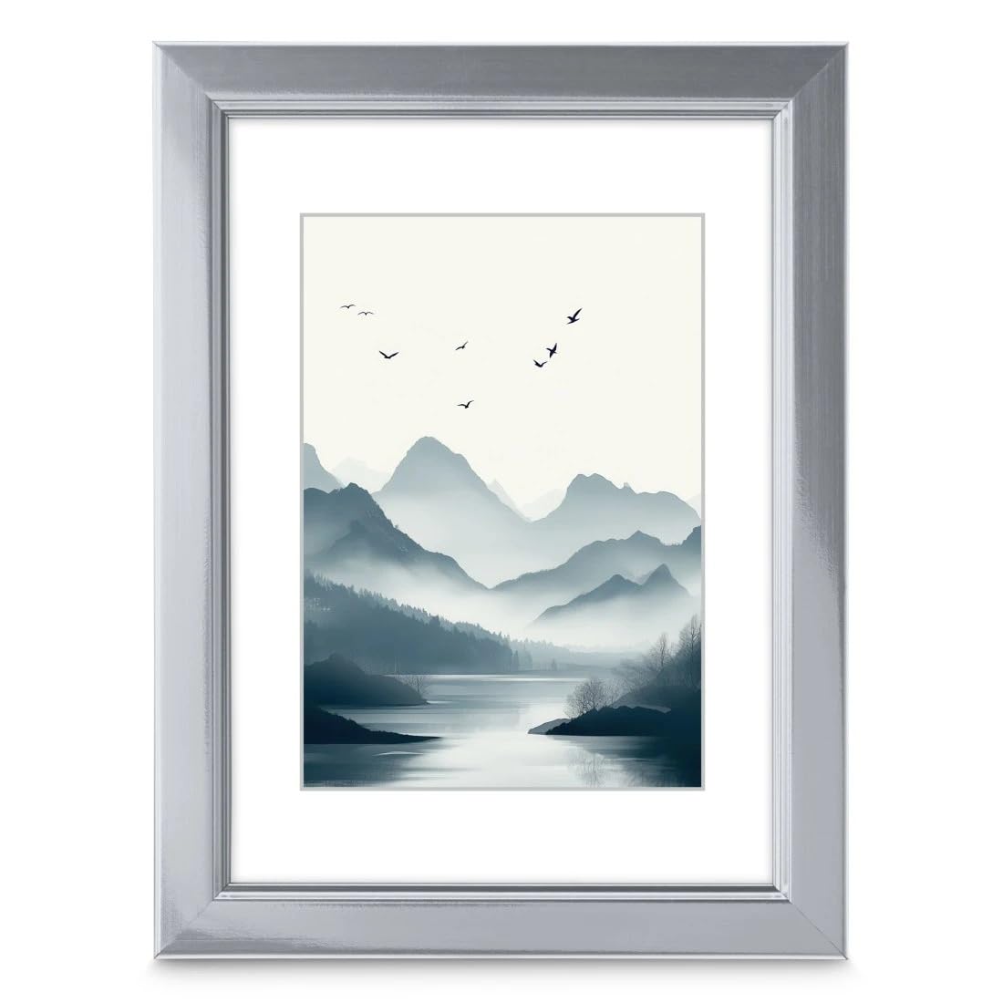 Plastic Photo Frame/German Hama Chill Official Import Product: German Design, German Quality Control, Features Stylish European Design, 5.9 x 7.9 inches (15 x 20 cm), Modern Photo Frame with Vintage