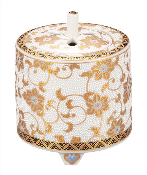 K9-1481 Kintetsuen White No. 3 Incense Burner