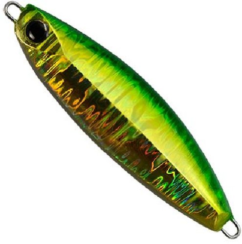 Palms S-130 Metal Jig Lure, Slow Brat Gold Green