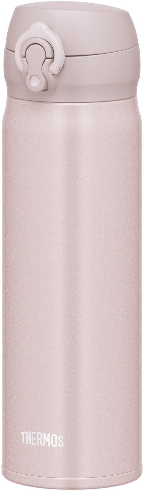 Thermos JNL-505 BEP Vacuum Insulated Portable Mug, 0.5 L, Beige Pink, Easy to Clean, Lightweight, One-Touch Open, Stainless Steel Bottle, Hot