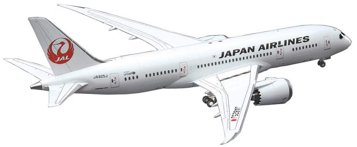 Hasegawa 1/200 Japan Airlines B787-8 Plastic Model 17