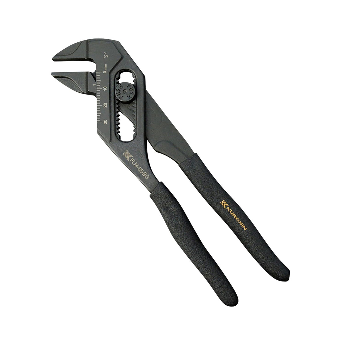 Fujiya FLM-35-BG Power Monkey Pliers, 7.1 inches (180 mm), For Turning Bolts and Nuts of Various Sizes