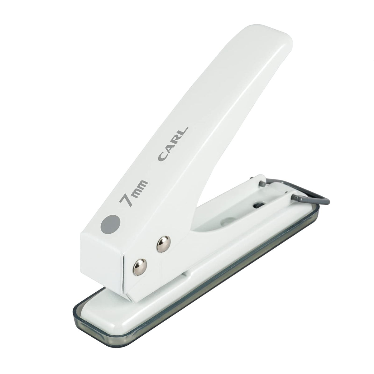 Carl Office Equipment SD-170-W Hole Punch, 1 Hole, Hole Diameter 0.3 inches (7 mm), 15 Pieces, White