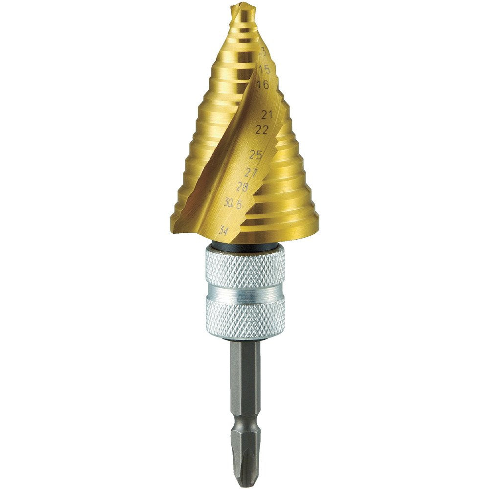 TRUSCO Nice Mighty Spiral Step Drill 2S-NMS-34EG-H