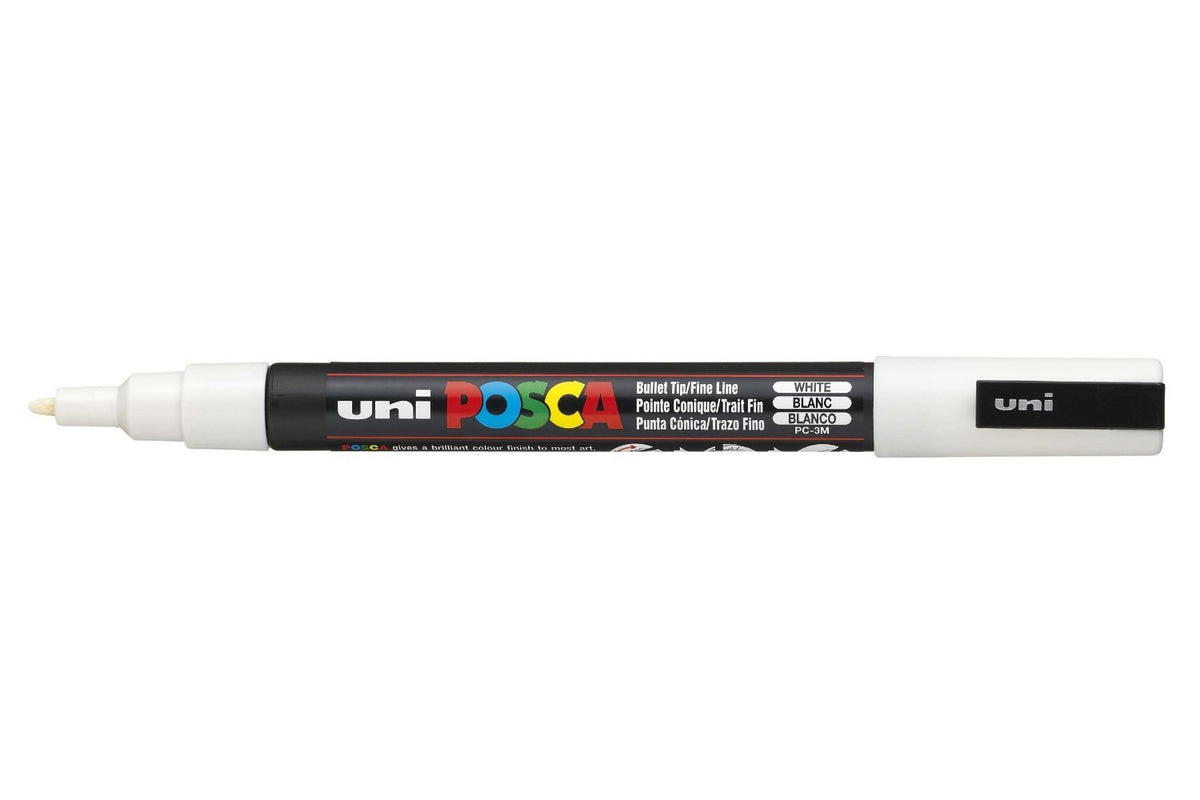 POSCA Paint Marker, PC-3M Fine Bullet, White