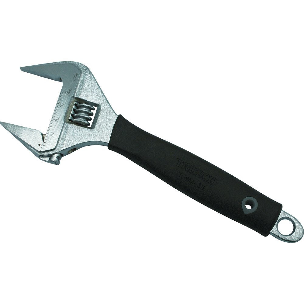 TRUSCO TUWM-50 Ultra Wide Monkey Wrench, Total Length: 10.4 inches (265 mm), Mouth Opening: 2.0 inches (50 mm)
