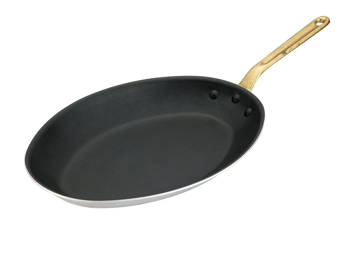 EBM Aluminum King Silkware Oval Frying Pan, 14.2 inches (36 cm) 4203100
