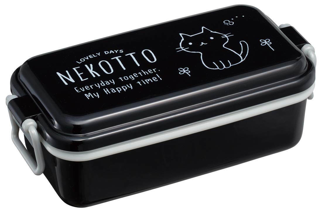 Skater PEN5 Enameled Lunch Box, 1-Tier, Nekotto, 18.3 fl oz (520 ml)