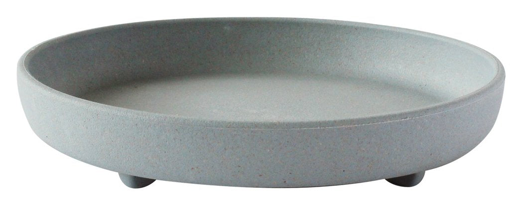 Yahata Kasei Eco Plate/Saucer, Round, No. 6, Gray, "Hachiman gardens: arbre"