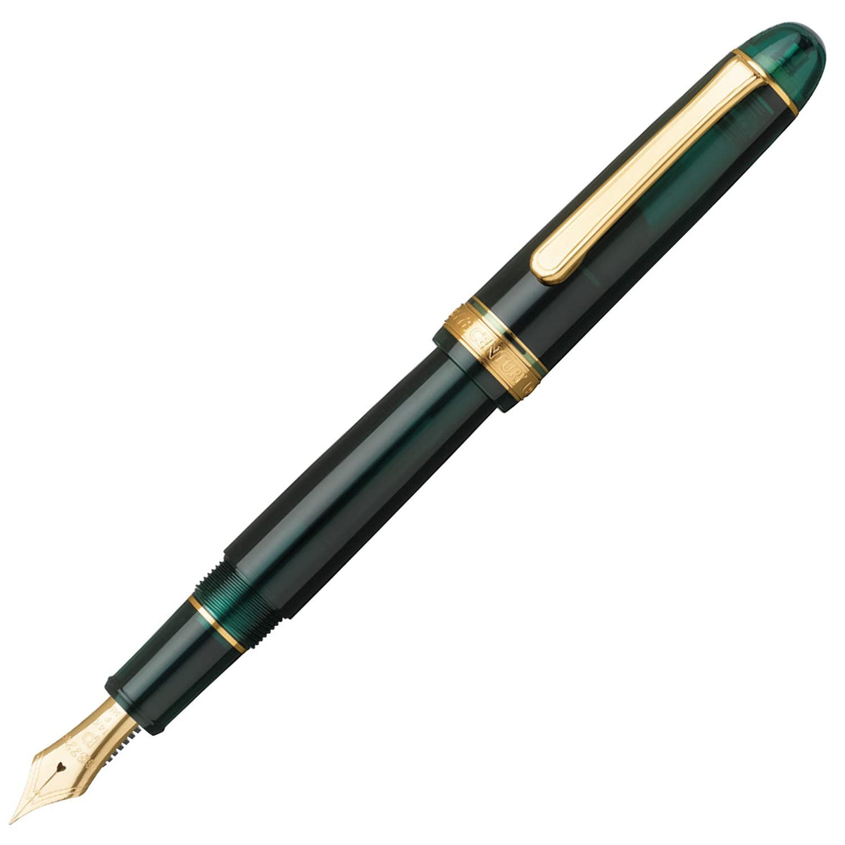Platinum PNB-15000 41-3 Fountain Pen, Medium, Medium Point, Century Laurel Green