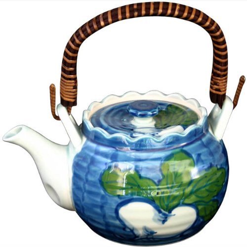 CtoC JAPAN 03-481546 Vine with U-Shaped Tea Infuser, No. 0 Earthenware Bottle (Dobin) (1,600cc)