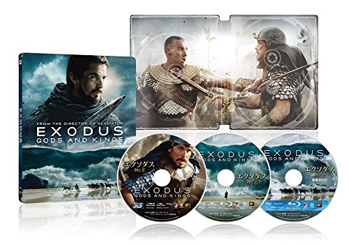 Exodus: God and King 3D & 2D Blu-ray Set + BD Bonus Disc Steel Book Specifications (Set of 3) (2,000 Set Limited Edition) (Blu-ray)