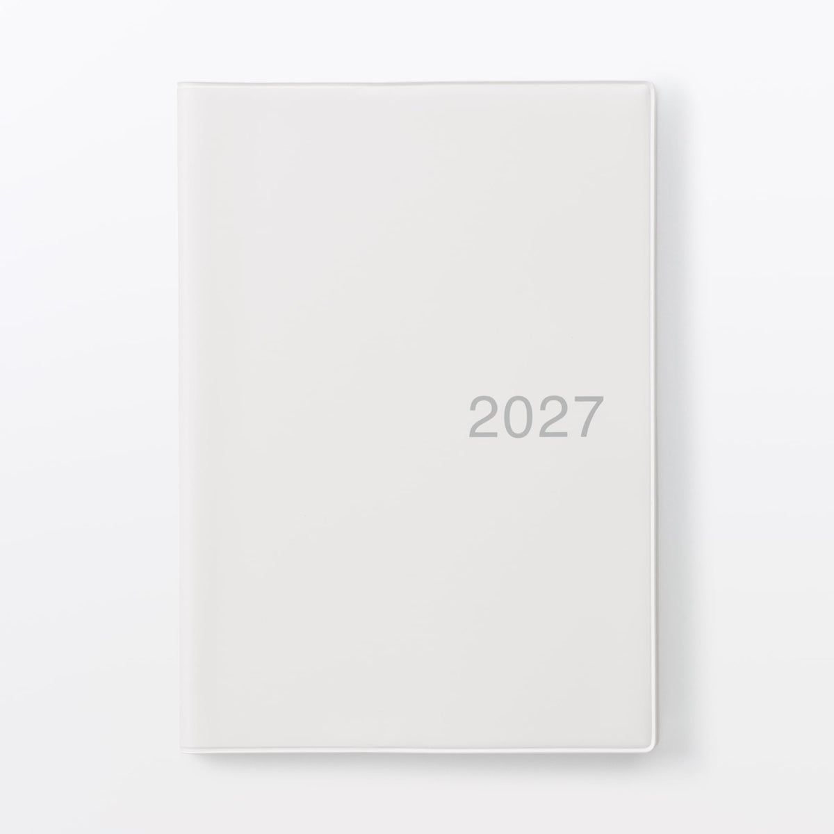 MUJI 23102032 Monday Start Monthly Planner, Starts December 2026, A5, White Gray
