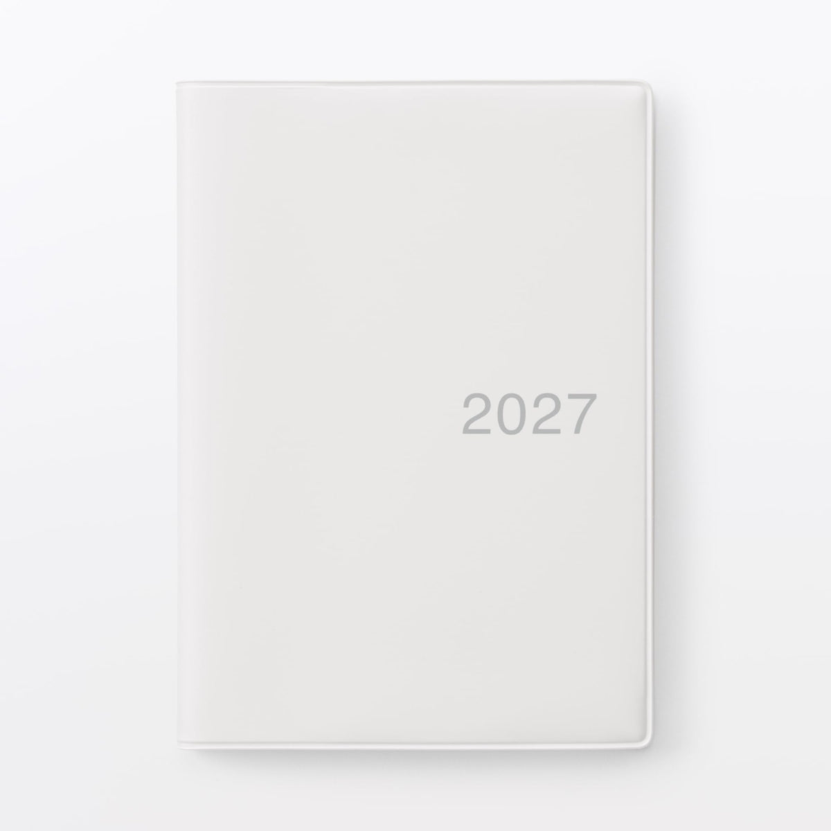 MUJI 23101509 Monday Start Monthly Schedule Book, Starts December 2026, A6, White Gray