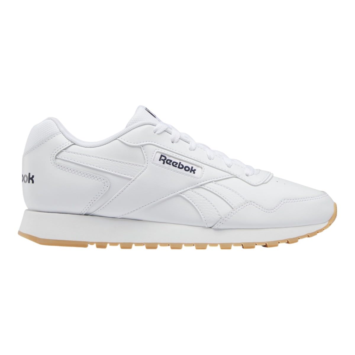 Reebok Unisex's Glide Sneaker, FTWR White Vector Navy Reebok Rubber Gum 01, 10 US