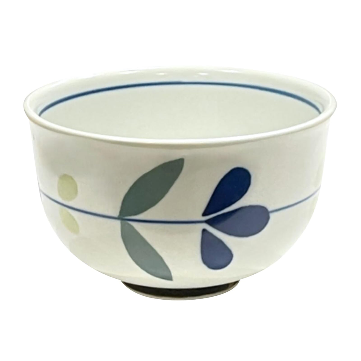 24to3 479325 Nishitomi Porcelain Hasami Ware Plate, Pot, Small Rice Bowl, 5.1 inches (13 cm), Round Flowers, Dishwasher Safe, Made in Japan