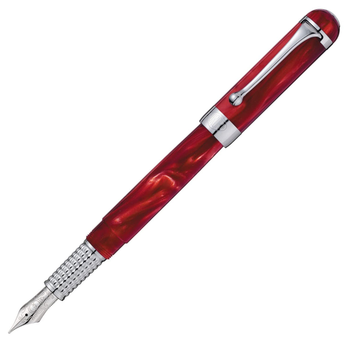 AURORA H11-CRB Alpha Fountain Pen, B, Broad Point, Rosso Dual Use Type, Genuine Import