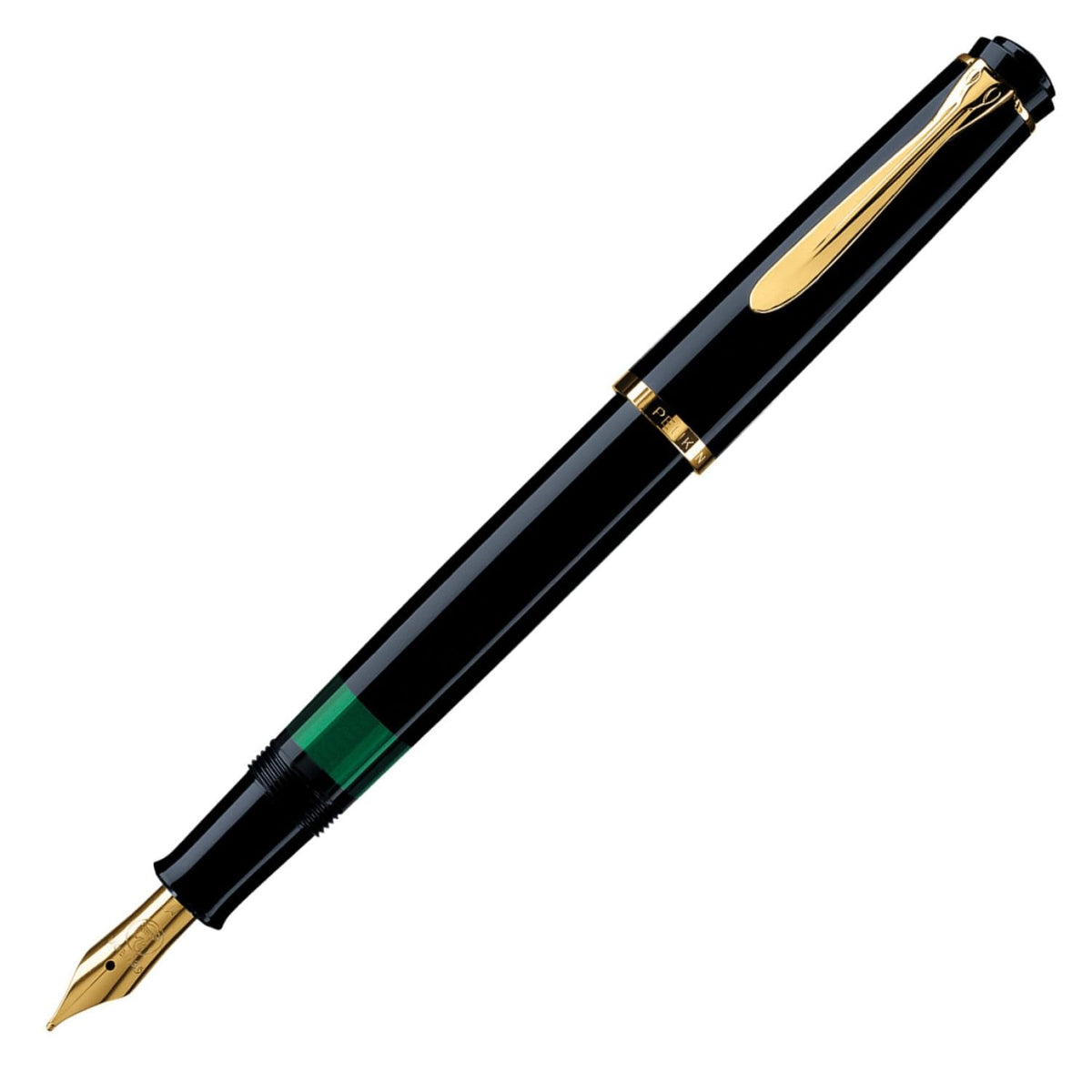 Pelikan Fountain Pen, EF Fine Point, Black, Classic M200