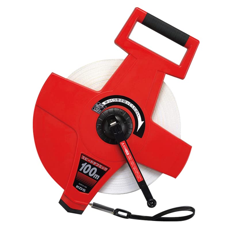 Evernew EKA068 Speed Tough Mick Reel, Track and Field, Ball Games, School Education, 328.1 ft (100 m), Red